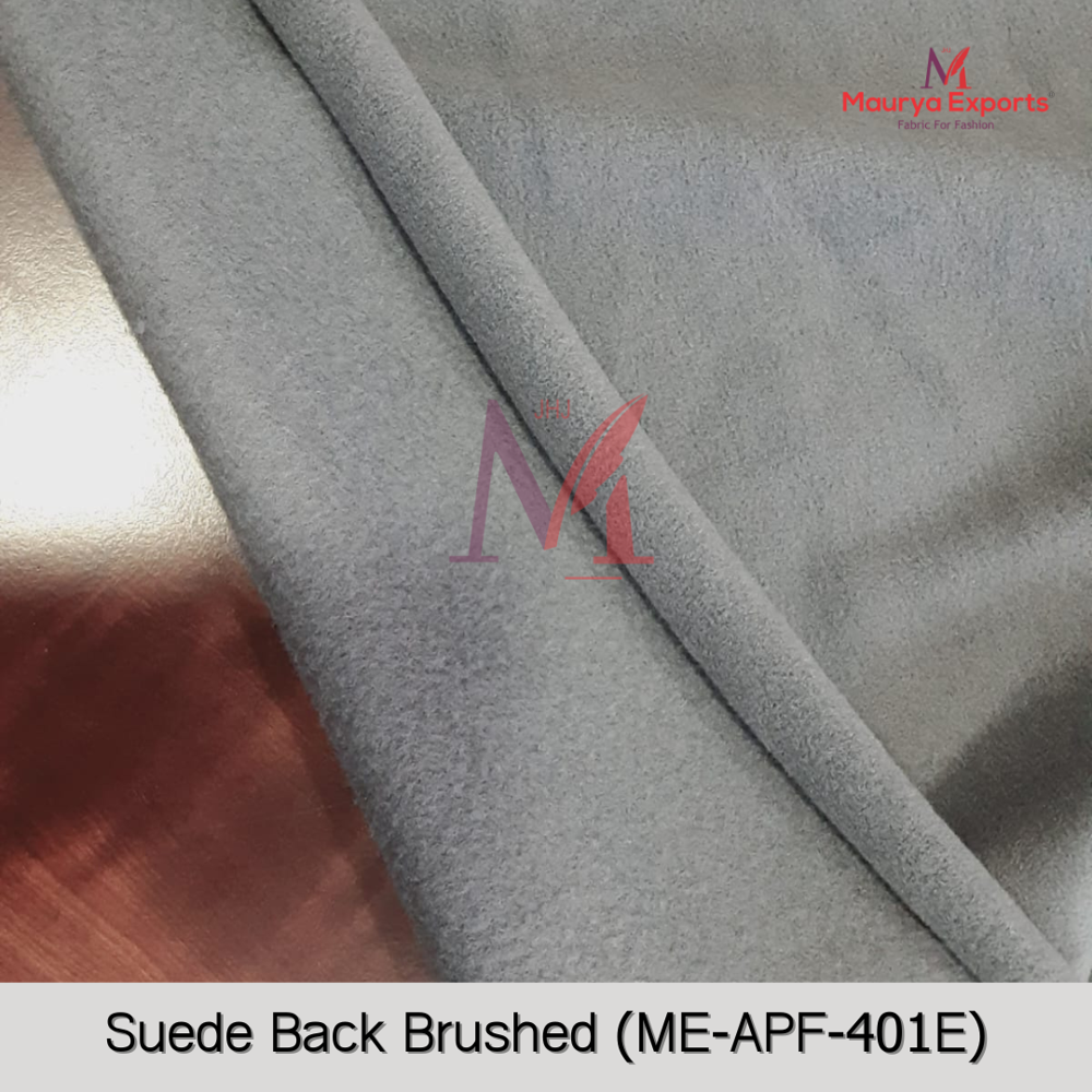 Polyester Suede Back Side Brushed Fabric