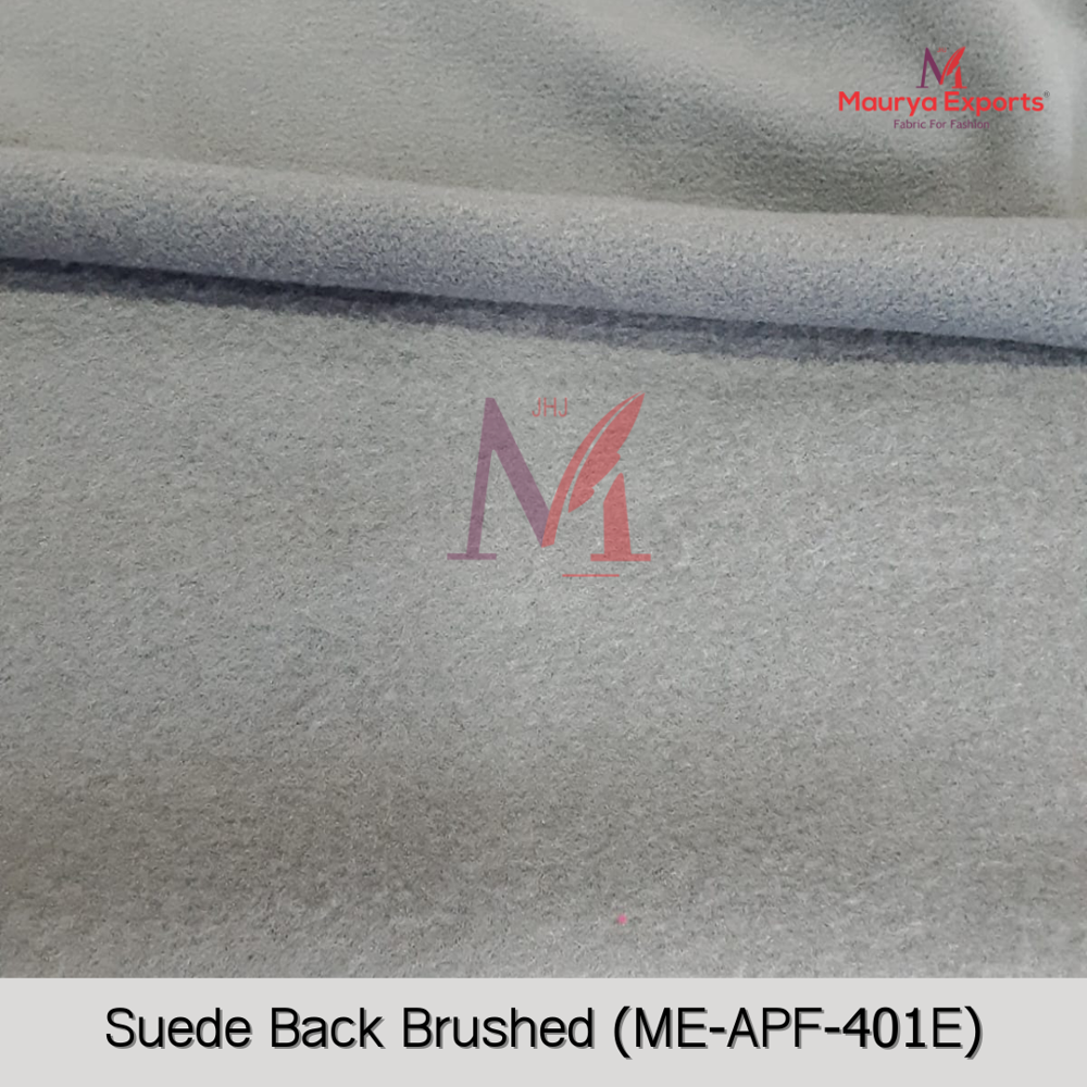 Polyester Suede Back Side Brushed Fabric