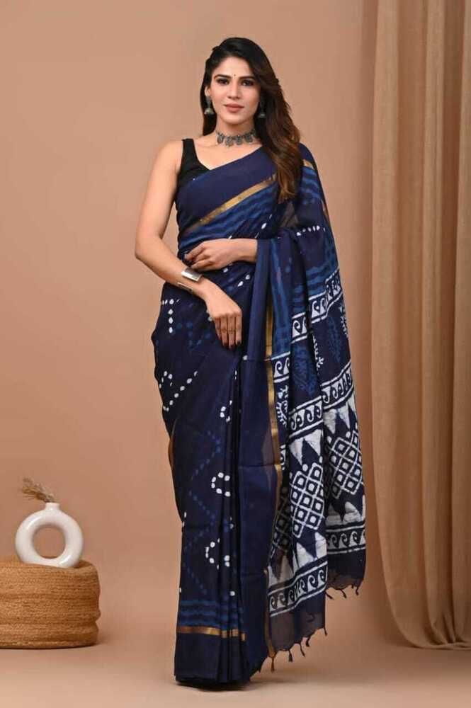 Kalamkari Saree - Bust Size: 40 Inch (In)