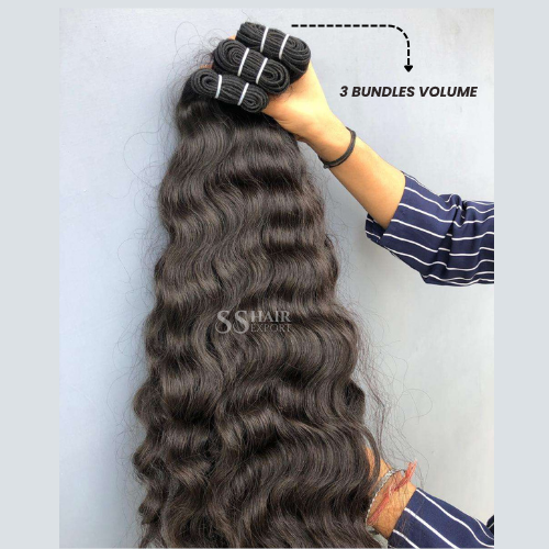 Raw Human Hair Bundles 12-36 | 100gm Indian Weft Hair Extensions