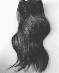 Black Straight Human Hair Extensions, 100 gram