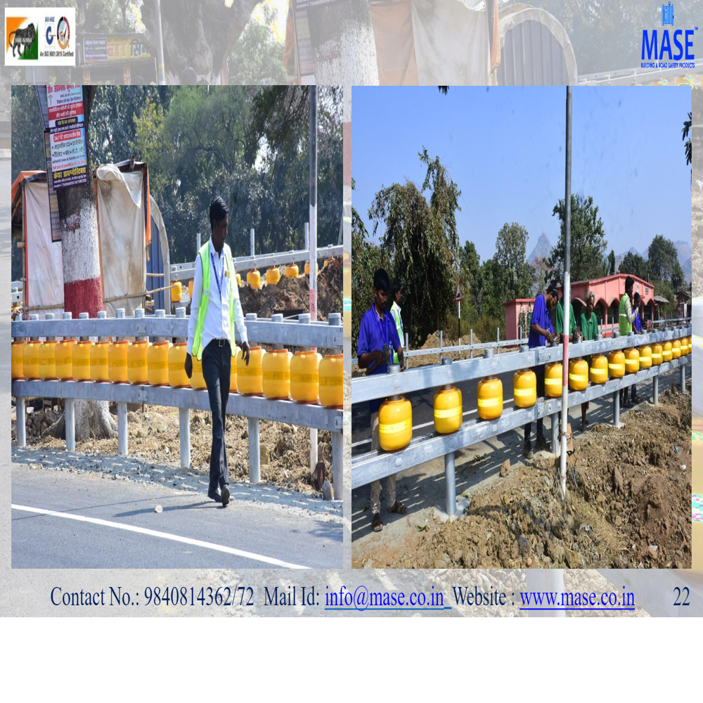 CENTER MEDIAN ROLLER CRASH BARRIER