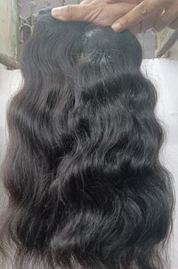 Black Unprocessed Natural Human Hair Extensions, 16 inch
