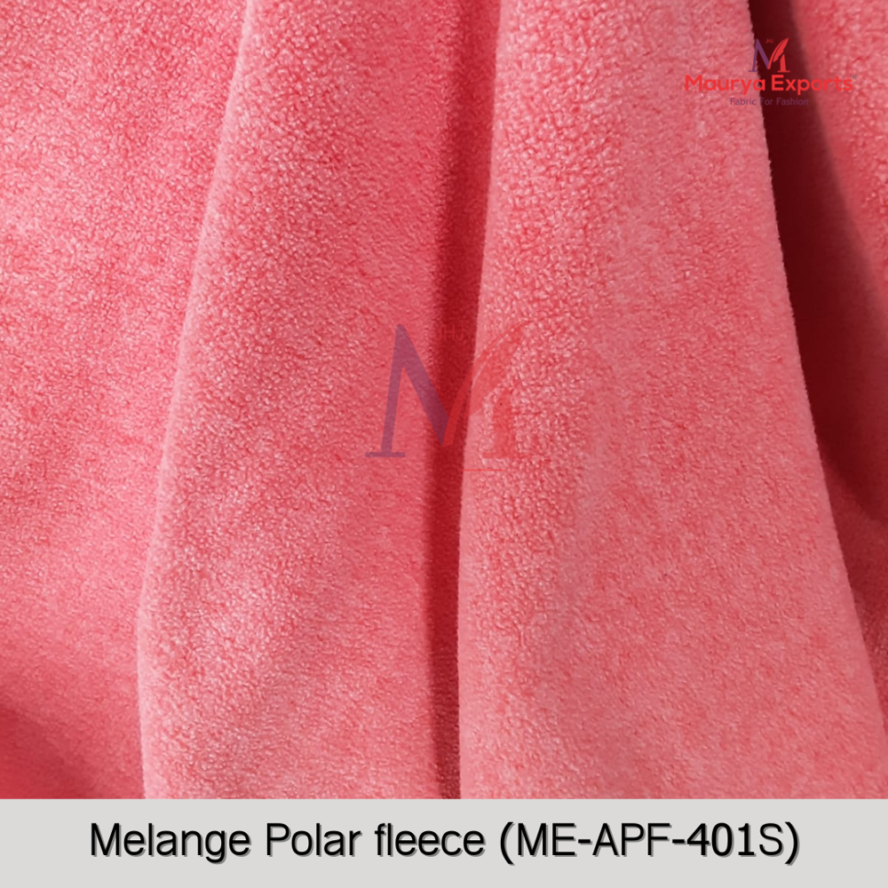 Polyester Melange Polar Fleece Fabric - Application: Apparel