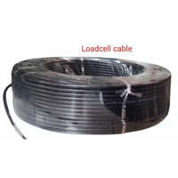 4 Core Load Cell Cables - Color: Black