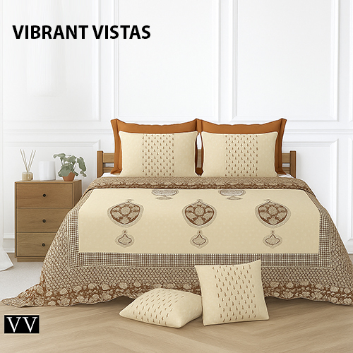 2101 Cotton Bed Sheet - Color: Multicolor