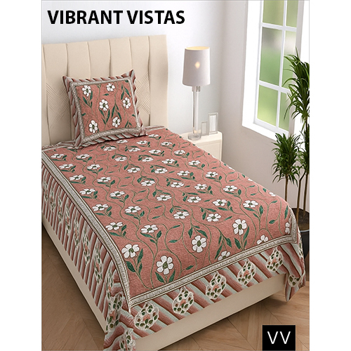 2402 Pure Cotton Single  2 Plus 2 Bed Sheet