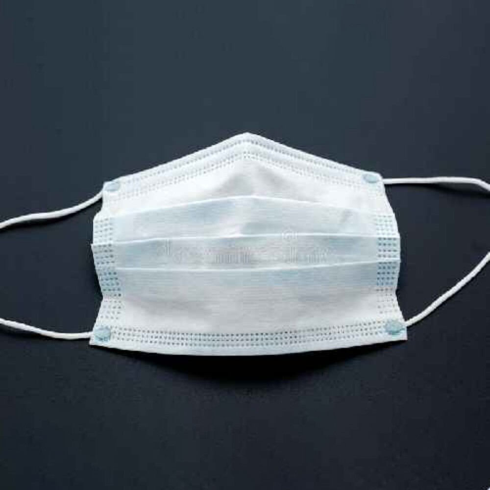 Disposable Face Mask - Cotton Material, Light Blue Color | Easy to Use, Suitable for All Ages, Ideal for Hospitals and Clinics