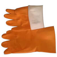 Flock Line Natural Rubber Hand Gloves