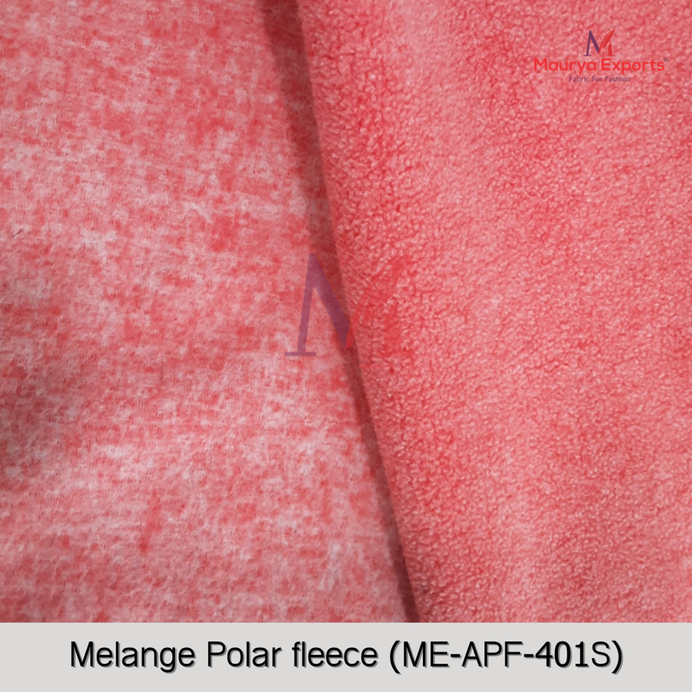 Polyester Melange Polar Fleece Fabric