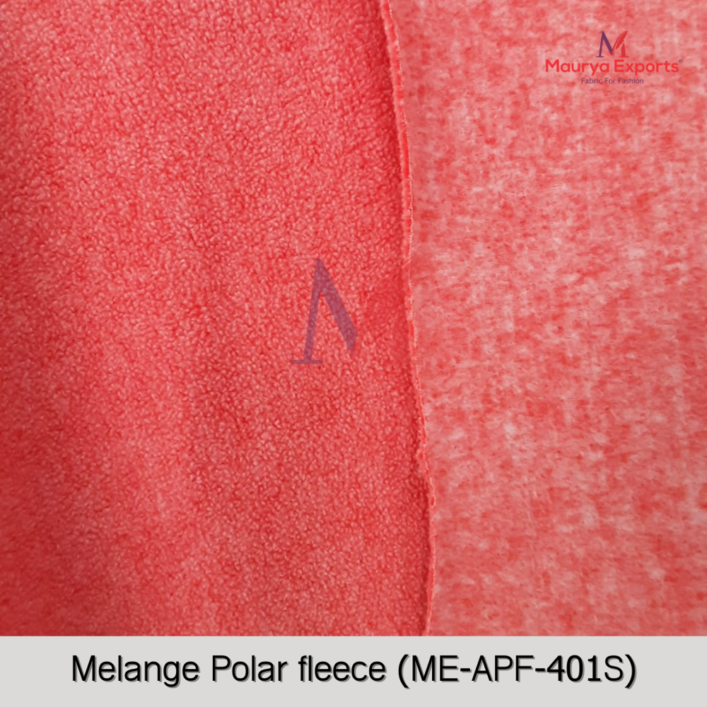 Polyester Melange Polar Fleece Fabric