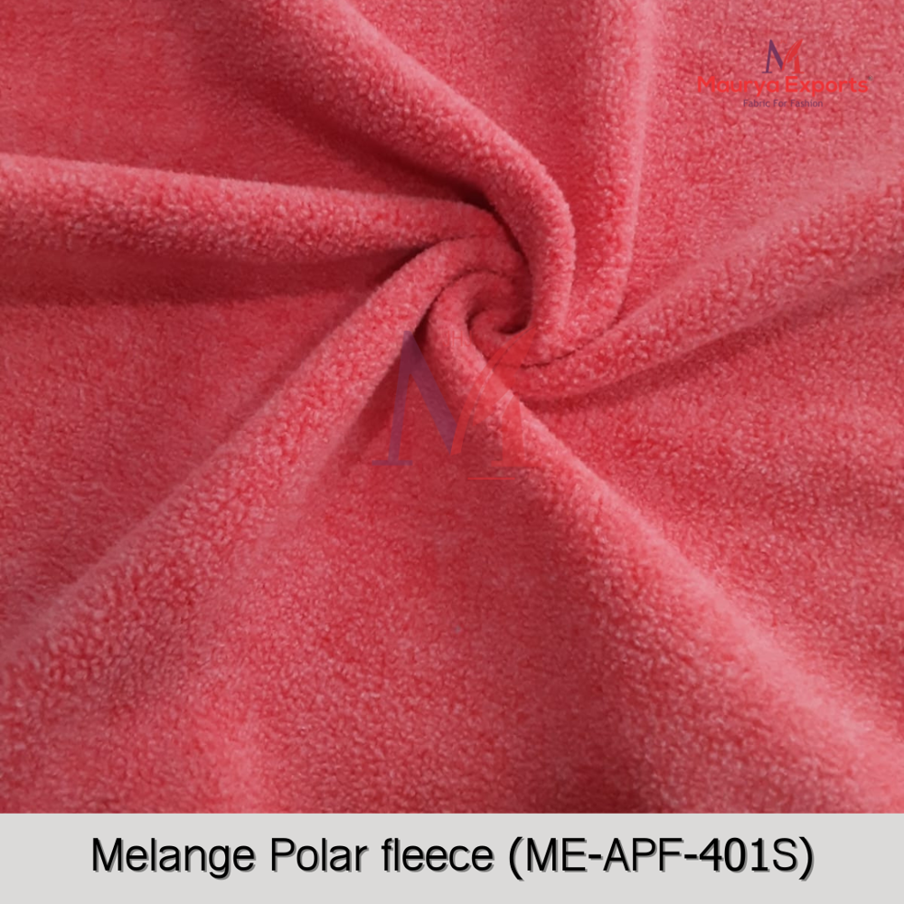 Polyester Melange Polar Fleece Fabric