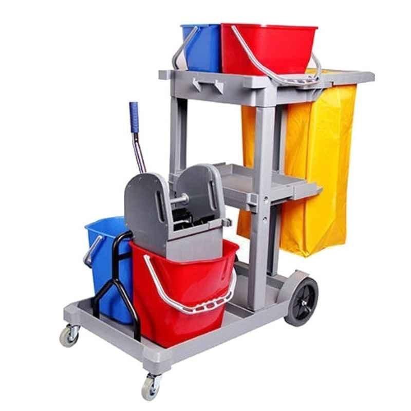 Multifuncional Janitor Cart - Material: Ms