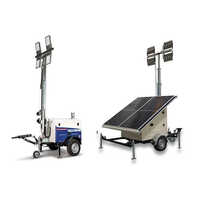 Portable Light Tower - Color: Silver