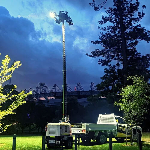 Portable Light Tower - Color: Silver