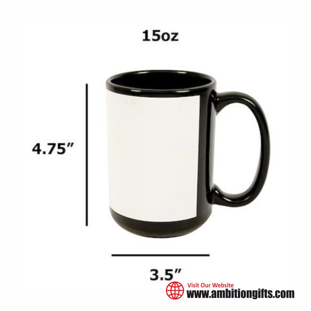 Black Patch Mug 15oz