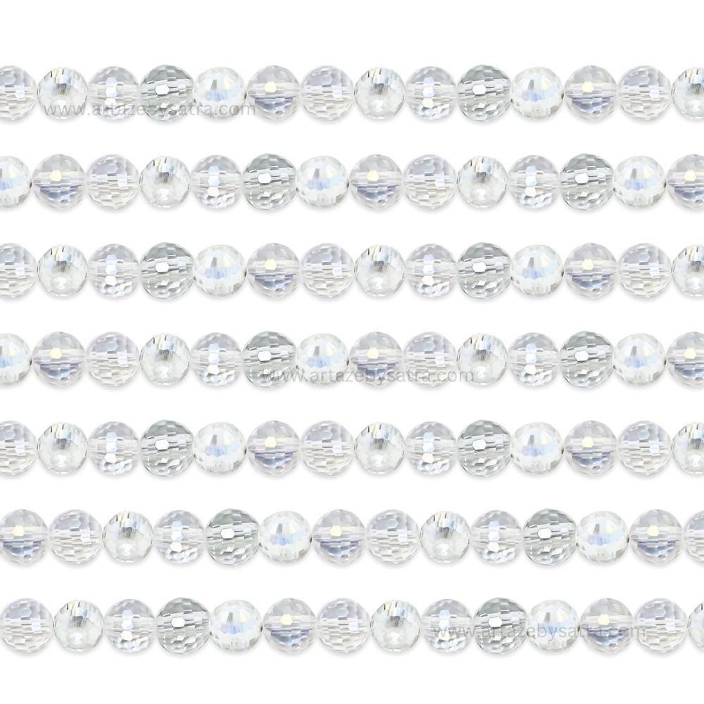 Football AB Glass Beads | Size : 6mm | Qty : 5 Line | GB111