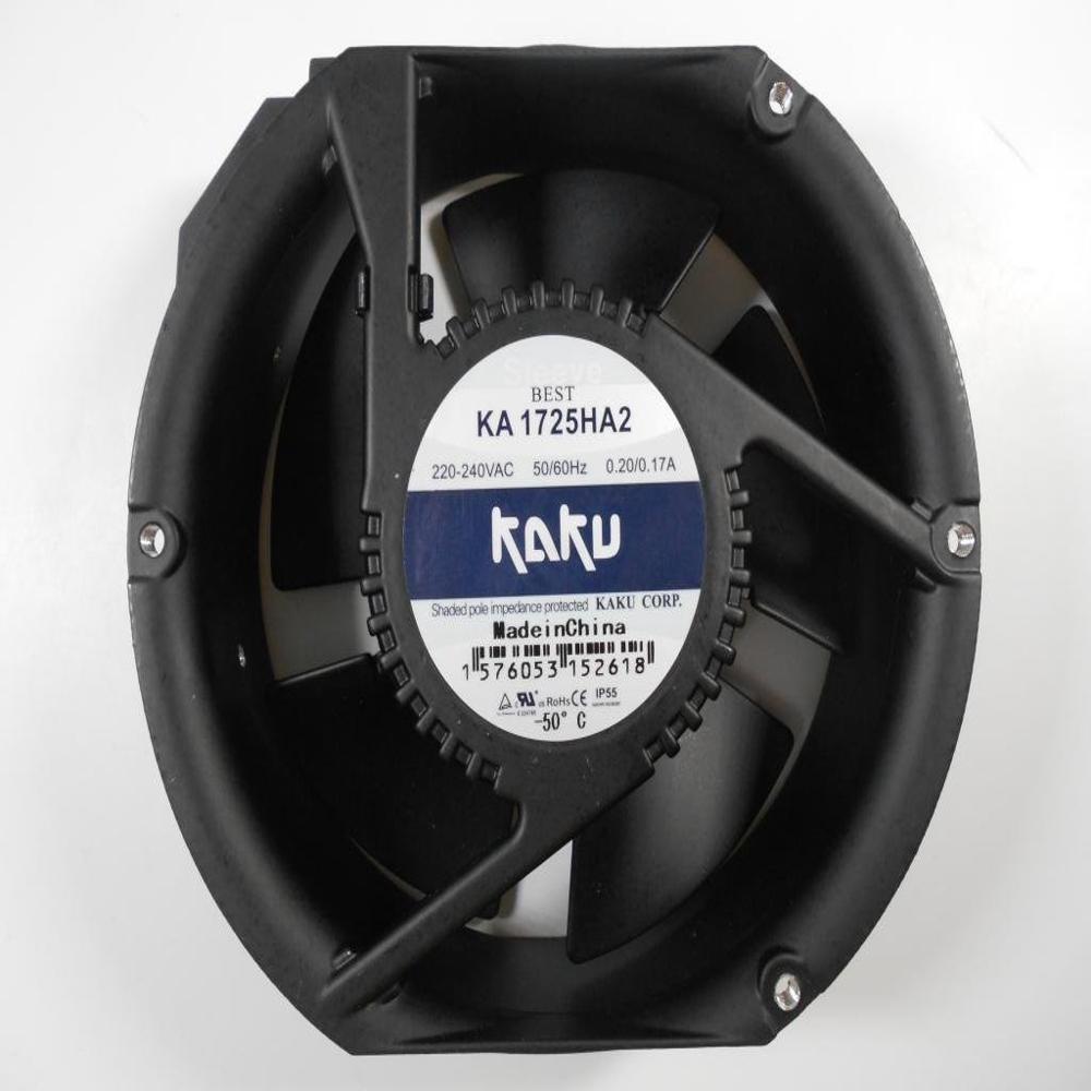 KA1725HA2 220-240V 50/60Hz 172mm x 150mm x 51mm Waterproof Full Metal 0.20/0.17A Circular Axial Air Blower Cooling Fan