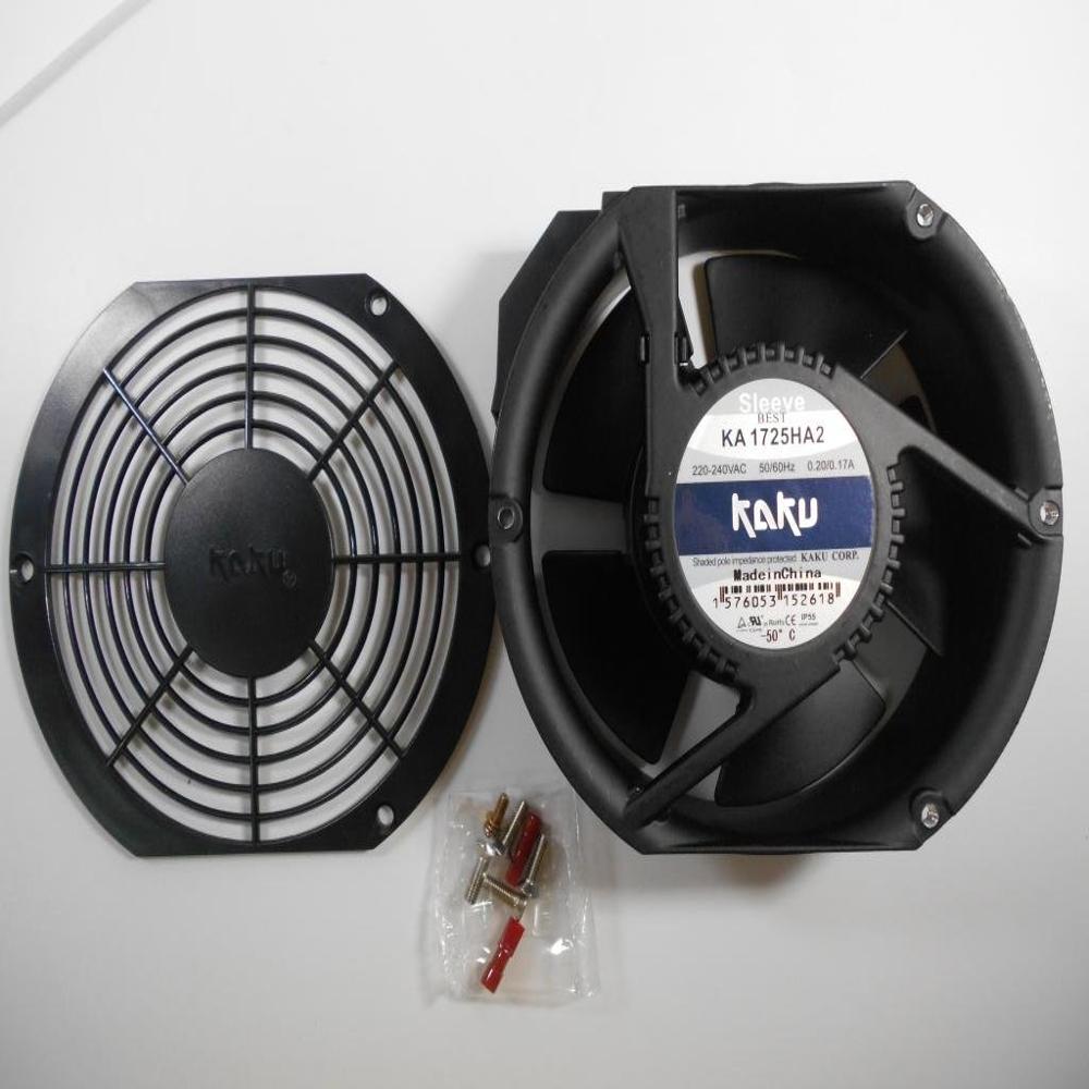 KA1725HA2 220-240V 50/60Hz 172mm x 150mm x 51mm Waterproof Full Metal 0.20/0.17A Circular Axial Air Blower Cooling Fan