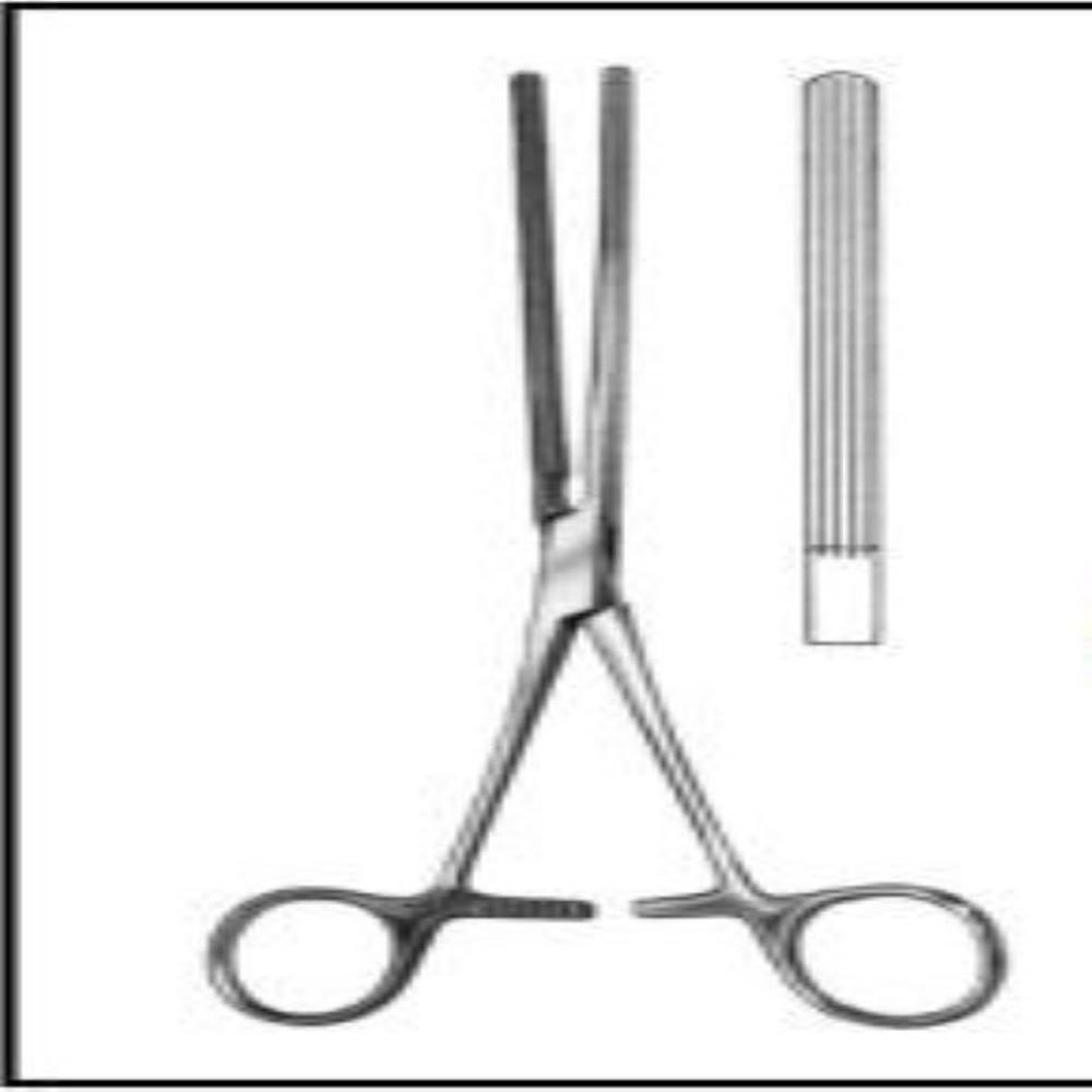 Interstinal Clamp Forceps Imported-straight/curved(10"inch) - Application: Veterinary Purpose