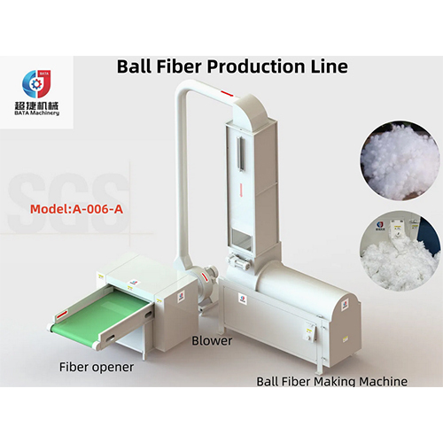 Polyester Ball Fiber Forming Machine For Sofa Cushion Fillings - Feature: High Efficiency