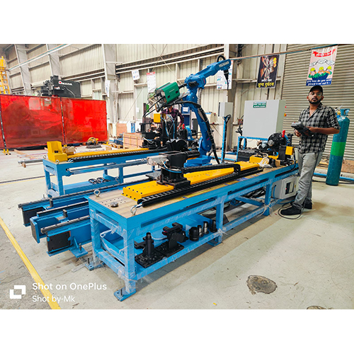 Robotic Welding For Hydraulic Cylinder And Piston - Color: Blue