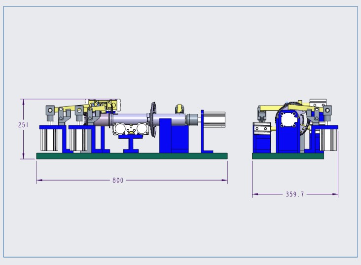 Pressure Vessel Hydro Test Rigs - Color: Blue