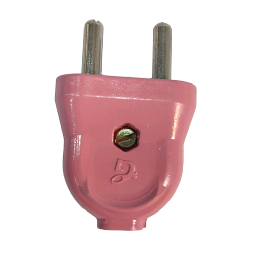 6 Amp Top Full Pc Body 2 Pin Plug - Application: Electrical Fitting