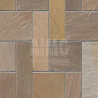 Autumn Brown Sandstone Paving