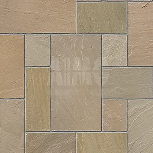 Raj Green Sandstone Paving - Application: Patios