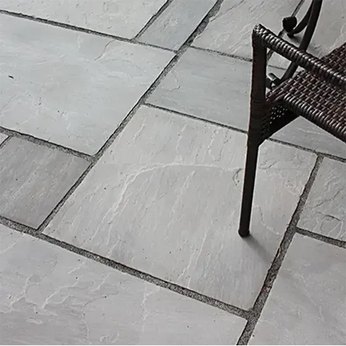Kandla Grey Sandstone - Sandstone, 60x90 cm to 56x84 cm, Grey Color, 22-50 mm Thickness | Ideal for Patios, Walkways, Fireplaces and Swimming Pools