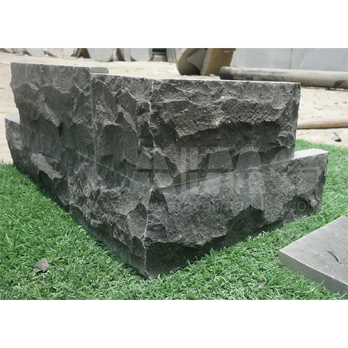 Black Basalt Rockface Wall Cladding