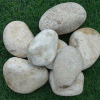 White Rever Natural Pebbles - Size: Various