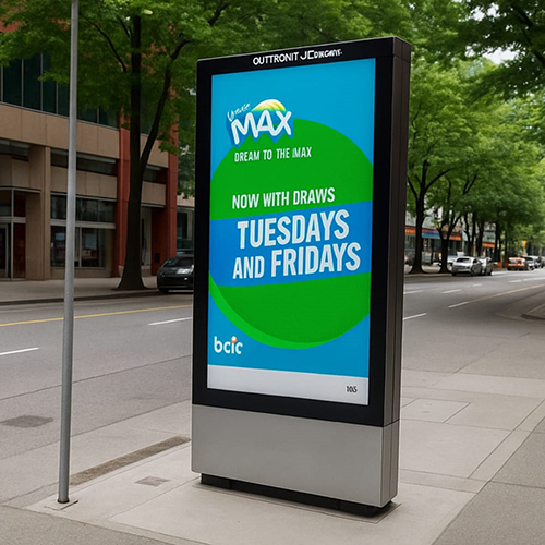 Digital Advertisement Panel - Color: White