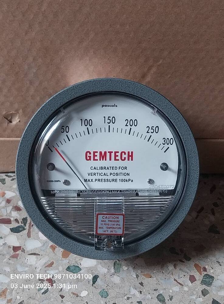 GEMTECH Differential Pressure Gauge Wholesaler For Jetpur Gujarat