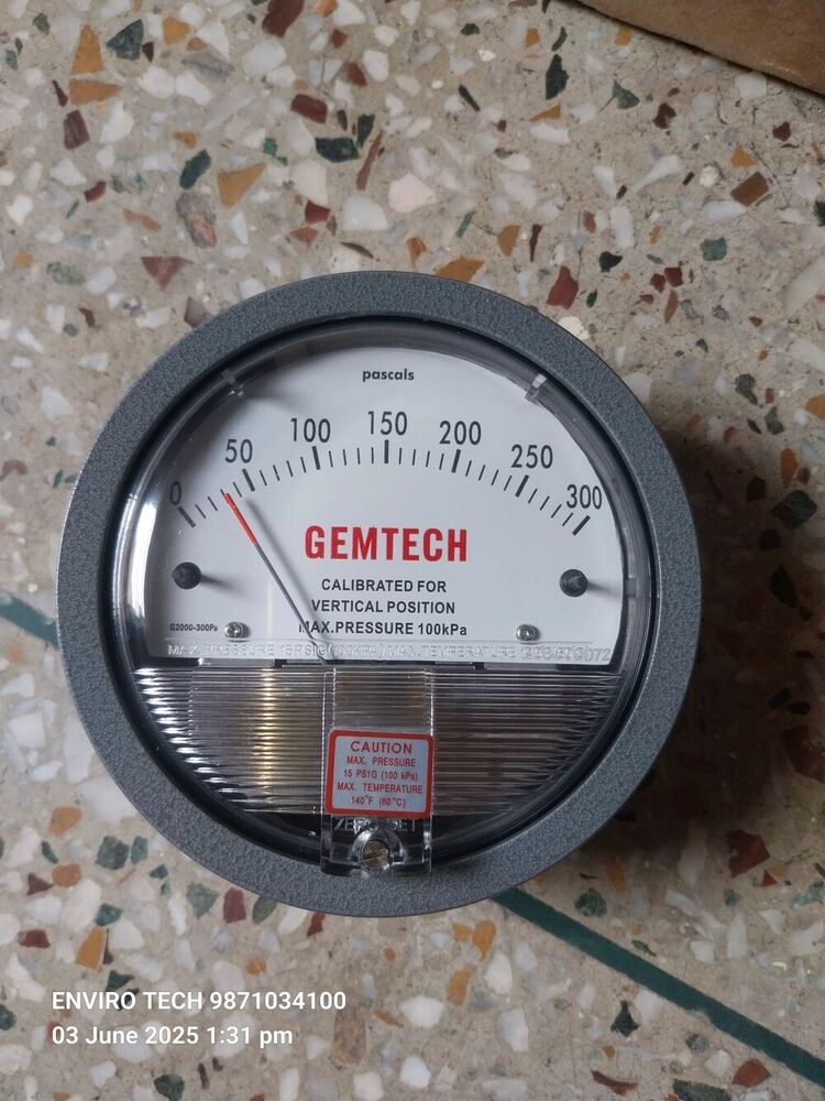 GEMTECH Differential Pressure Gauge Wholesaler For Jetpur Gujarat