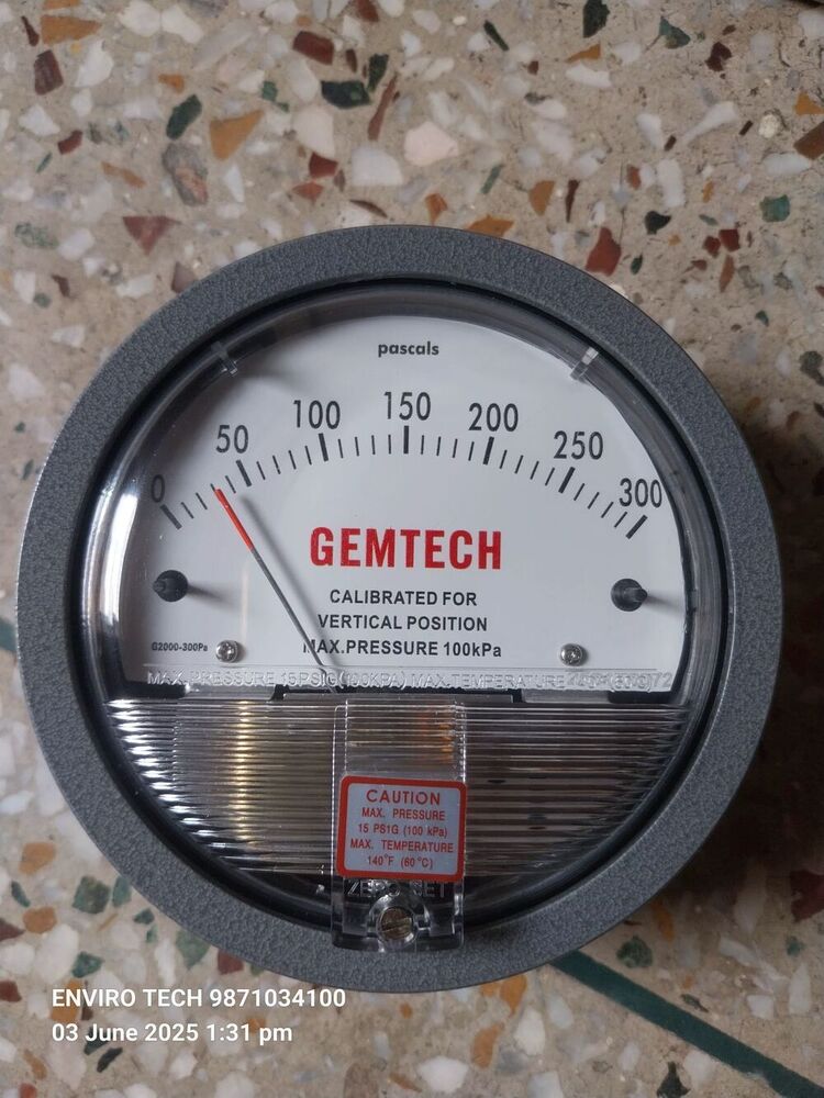 GEMTECH Differential Pressure Gauge Wholesaler For Jetpur Gujarat