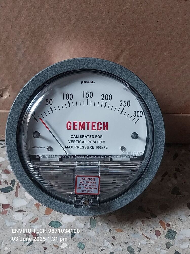Wholesaler GEMTECH DIFFERENTIAL PRESSURE GAUGE FROM Lalitpur Uttar Pradesh