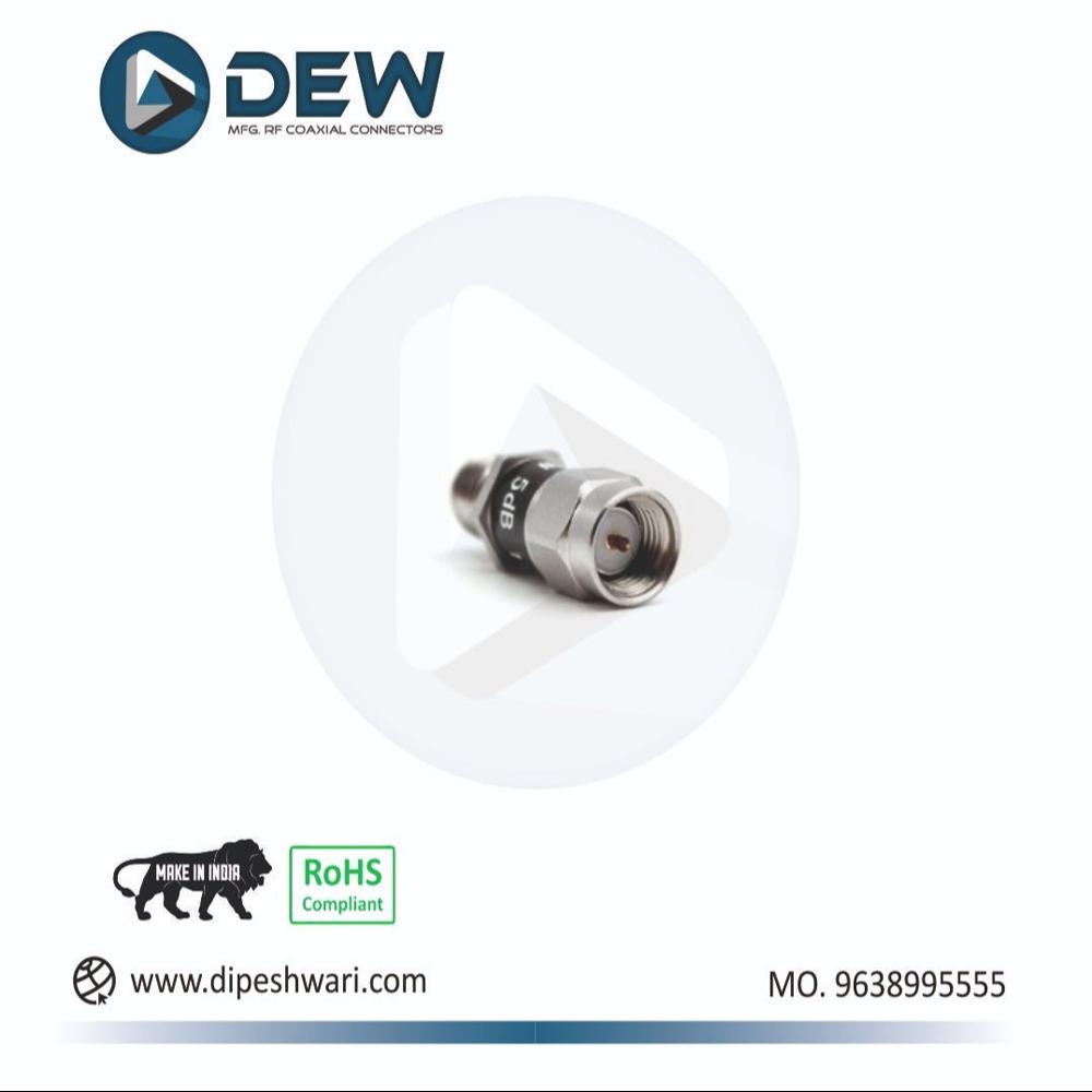 Sma Male To Female Attenuator Power 2W 18Ghz 5Db