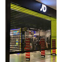 Galvanized Perforated Rolling Shutters - Color: Black