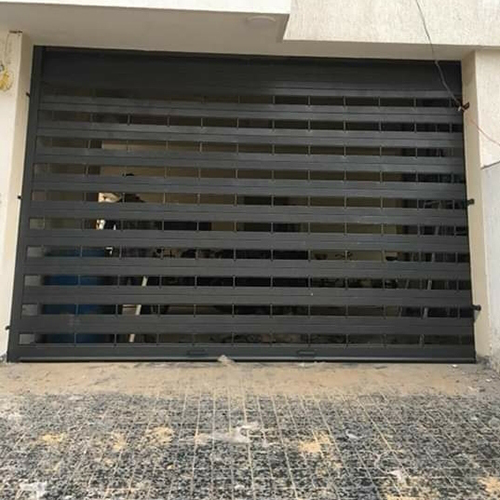 Galvanized Perforated Rolling Shutters - Color: Black