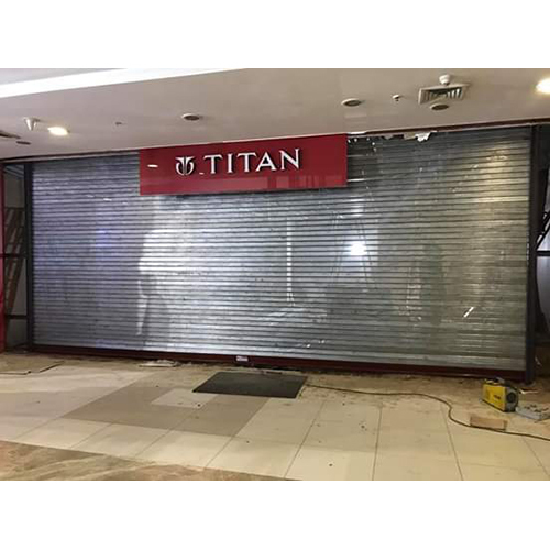 Commercial Rolling Shutters - Color: Silver