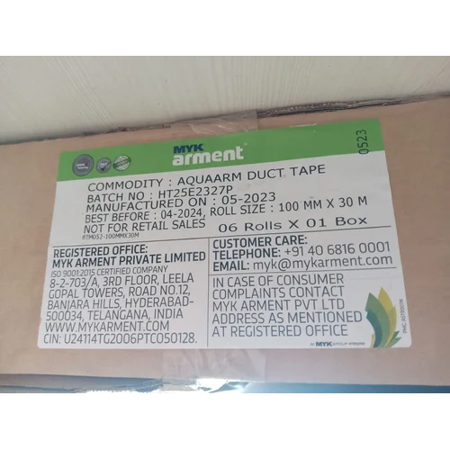 MYK ARMENT AQUAARM DUCT TAPE (100MM X 30M)