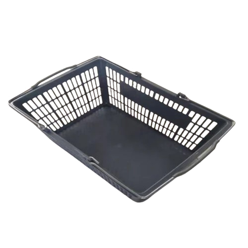 18 Ltr Plastic Shopping Basket - Color: Black