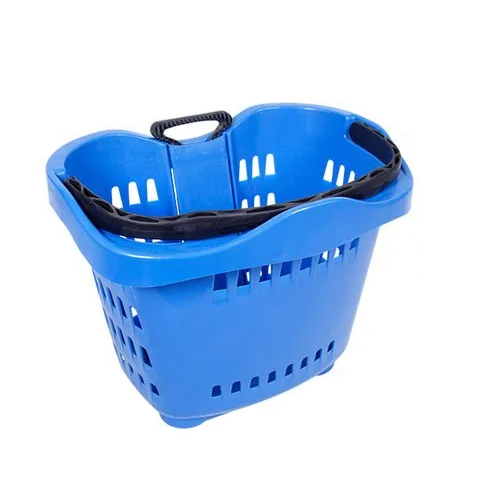 55 Ltr Apple Shape Shopping Basket - Color: Blue