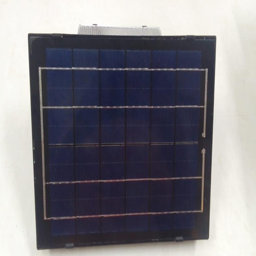 Solar Outdoor Light - Polysilicon Material, 15x10cm Dimensions, White Light Color, 60+ Smd Leds, 5w Power Output | Ideal For Outdoor Illumination, Pathway, Garden Lighting