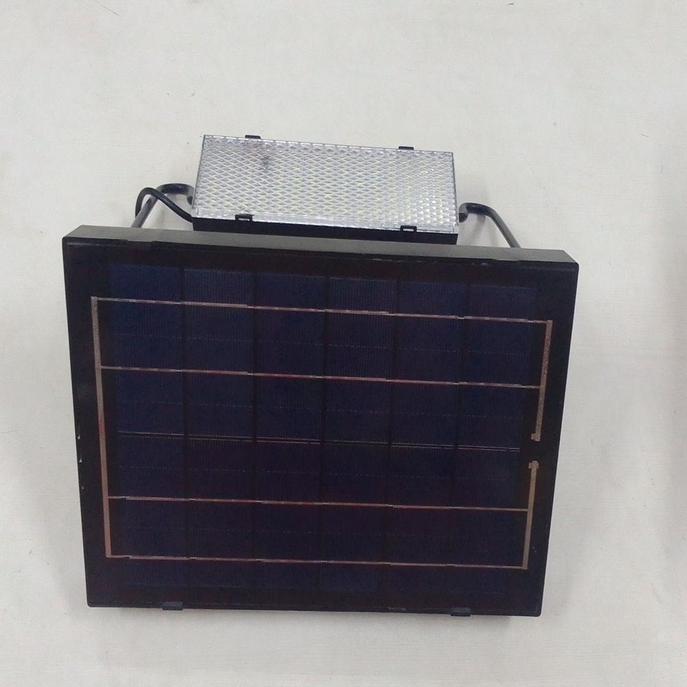 Solar Outdoor Light - Polysilicon Material, 15x10cm Dimensions, White Light Color, 60+ Smd Leds, 5w Power Output | Ideal For Outdoor Illumination, Pathway, Garden Lighting