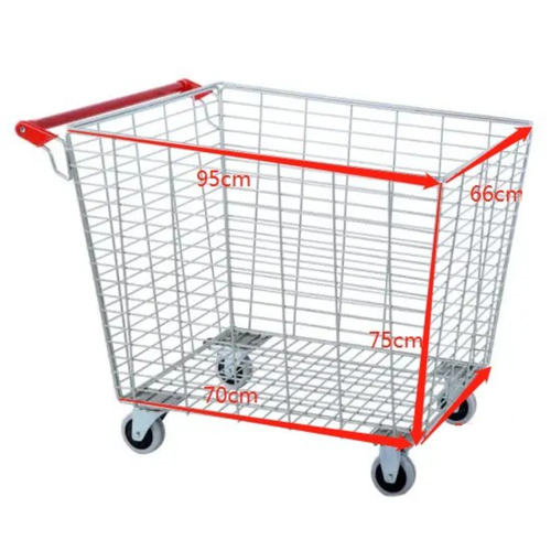Wire Cage Trolley - Dimension (L*W*H): 3.5 Foot (Ft)