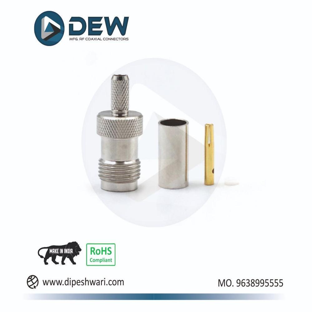 Tnc Rf Coaxial Connector - Color: Silver