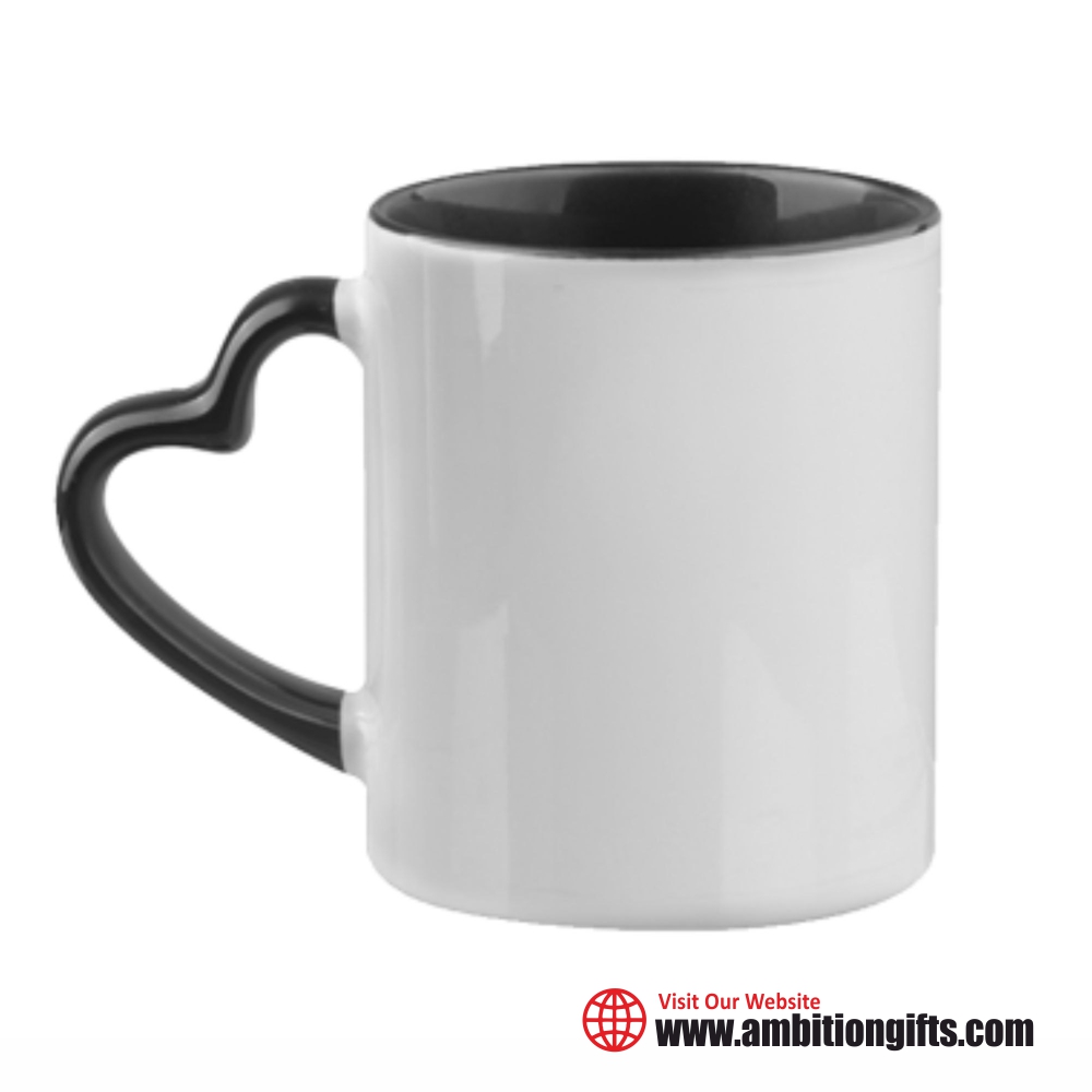 Heart Handle mug handle Color Sublimation Mug